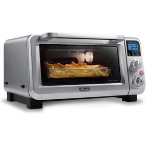 De'Longhi Digital Air Fry Convection Toaster Oven 14L Stainless Steel, Air Fry Oven, 9-in-1, Grills, Broils, Bakes, Roasts, Reheats, Keep Warm, Non-Stick, Scratch-Resistant Interior, 1800-Watts