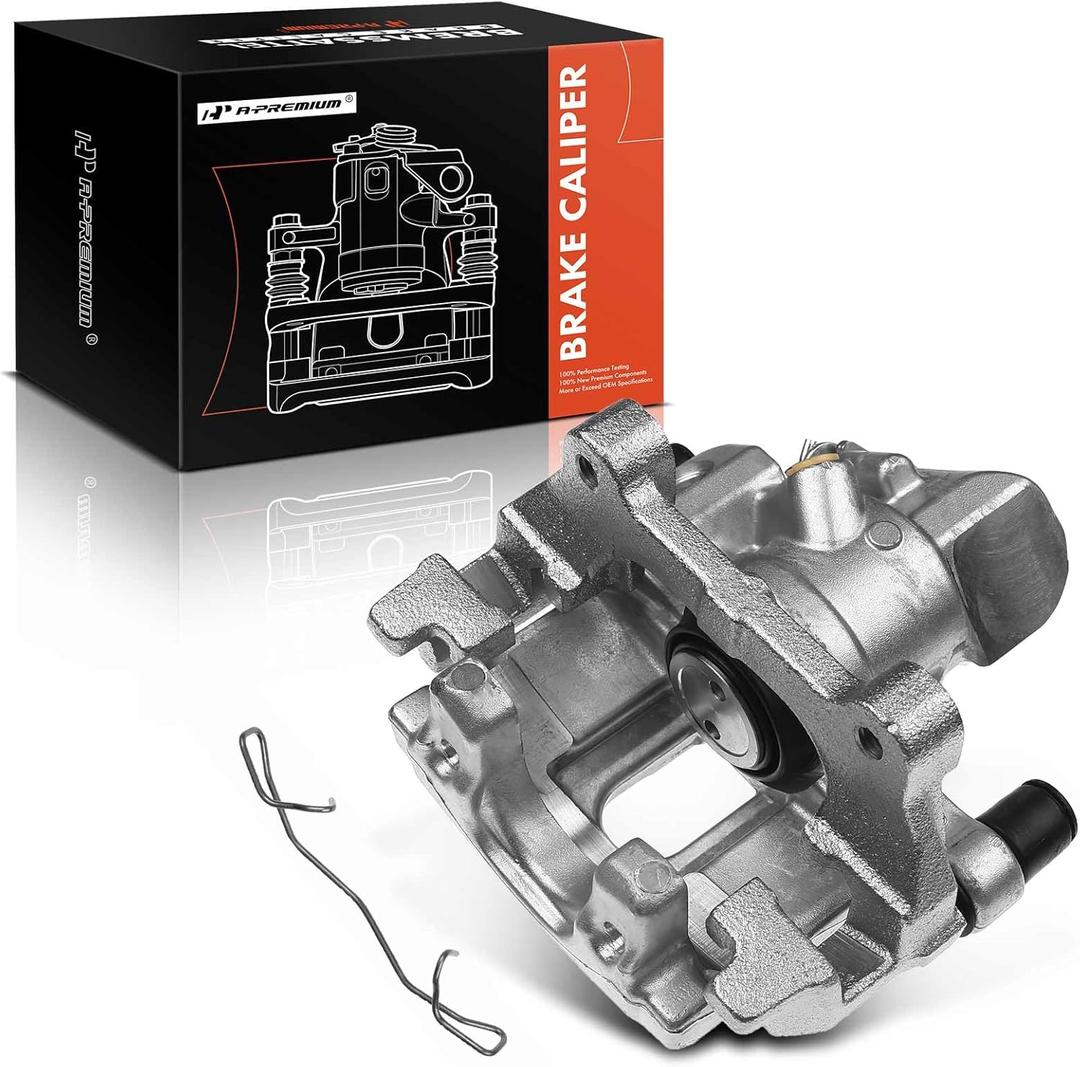 A-Premium Disc Brake Caliper Assembly with Bracket Compatible with Select Mazda Models - 5 2006-2010/2012-2015, L4 2.3L, L4 2.5L - Rear Right Passenger Side
