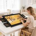 All Metal 1500 Piece Tilting Rotating Puzzle Board with 4 Drawers and Cover
