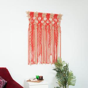 Artknots Wall Hanging Macrame - Elegant TC Rope macrame wall art with 4 Nails for Easy Installation - Perfect Decorative Piece for Bedrooms, Living Rooms, Nurseries, and More