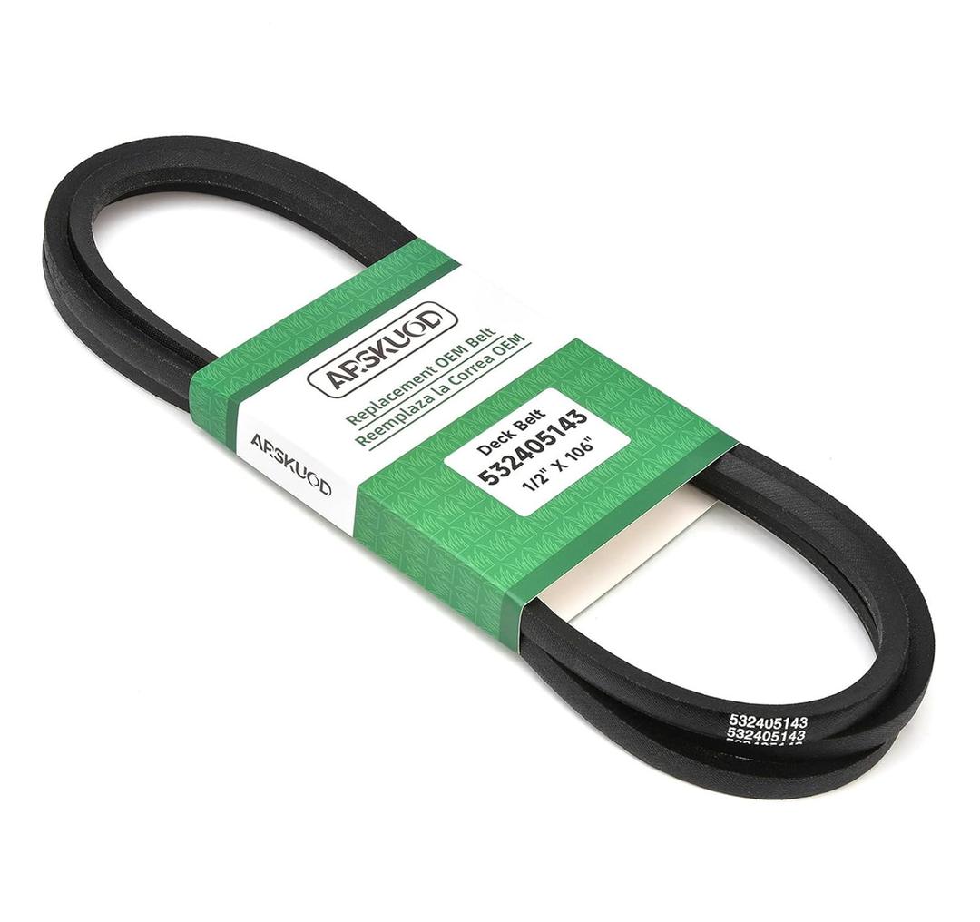 532405143 Deck Drive Belt for 46 inch Husqvarna Craftsman Poulan AYP Ariens Mower, Replaces 405143, 532405143, 21546607, 584453101