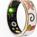 Smart Ring for Women Health Ring Fitness Ring with Enamel Fitness Tracker | Heart Rate Monitoring Sleep Monitor Distance Pedometer Calorie for Android iOS 13#