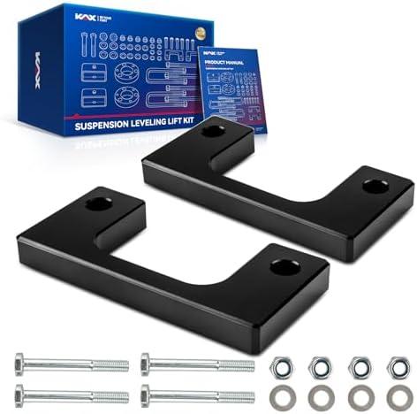 KAX 1“ Front Leveling Lift Kits Fit for Silverado 1500 Sierra 1500 Yukon Tahoe 2007-2025, Avalanche 2007-2013,Suburban 2015-2025,Suspensions Strut Spacers Raise the Front 1 inch