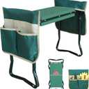RAIN SPIRIT Garden Kneeler and Seat with Thicken & Widen Soft Kneeling Pad,Heavy Duty Gardening Bench Kneeler and seat Foldable Gardening Stool with 2 Tool PouchesGifts for Women, Seniors, Mom & Dad