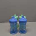 NUK Fun Grips Hard Spout Sippy Cup, 10 oz. | Easy to Hold, BPA Free, Spill Proof Toddler Cup, 4pk (2 Pack, Blue/Green)