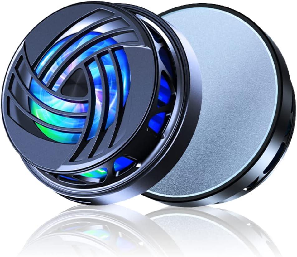 Cell Phone Cooler Tablet Radiator with Semiconductor Chip Magnetic Radiator for Live Streaming, Movie Watching, Mobile Gaming - Black