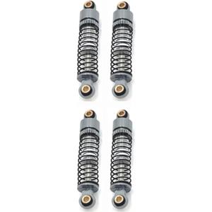 rc car Damper Compatible with FMS for Xiaoqi for FCX24 1/24 RC Car Parts Metal Upgrade Adjustable Soft and Hard Hydraulic Shock Absorber(Gray)