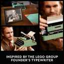 LEGO Ideas Typewriter 21327 Building Set for Adults, Collectible Retro Display Model, Creative Hobbies Unique Gift Idea, One Size