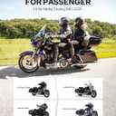 Benlari Rear Passenger Foot Pegs, A3 Steel Passenger Mini Footboard Fit For Harley Davidson Touring Road King Street Glide Road Glide Electra Glide Ultra Classic 1993-2025 (Black)