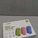 Jelife Bento Lunch Box for Kids - Leakproof Large Bento-Style with 4 Compartments Portions Lunchbox with Tableware Back to School, Reusable On-the-Go Meal and Snack Packing, Blue