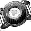 ONEONTA for Airtag Dog Collar Holder Waterproof | Dog Airtag Holder - Airtag Holder for Small Dogs Collar with Removable Metal Loop, Sturdy, Lightweight, Fit 5/8" Width, 2mm Thick Pet Collars, Black