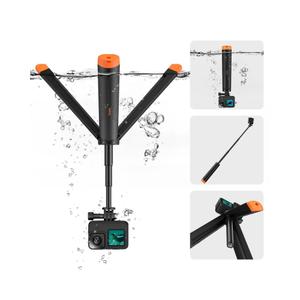 TELESIN 4 in 1 Selfie Stick Floating Hand Grip Tripod Waterproof Extendable Selfie Monopod for GoPro Hero 13, 12, 11, 10, 9, 8, DJI OSMO Action 5 Pro 4 3, Insta360 Ace Pro 2 and Most Action Camera