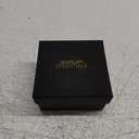 Men's 43mm Iced Out Octagonal Case Silicone Band Watch (GOLD-BLACK)