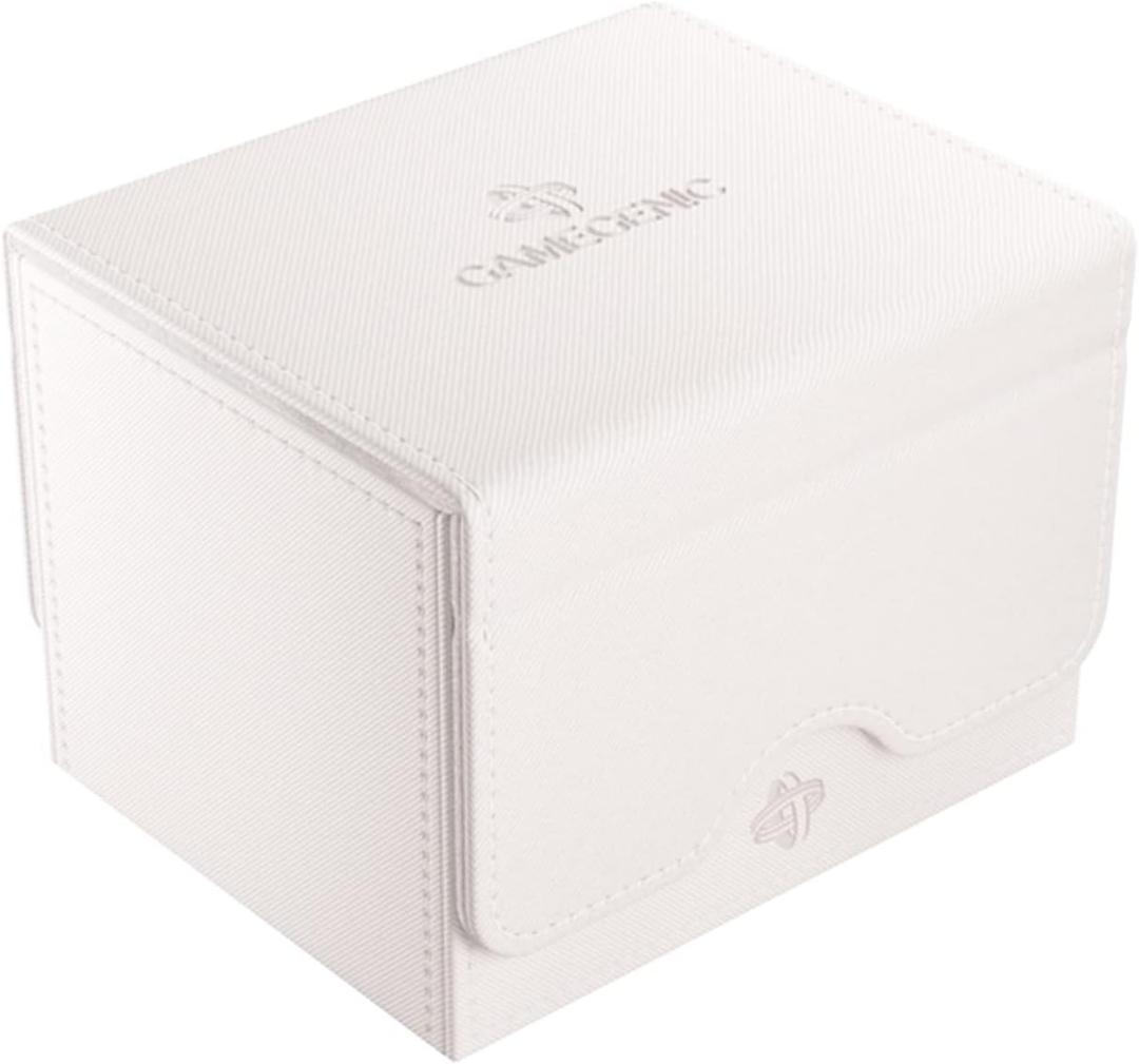 GameGenic Deck Box  Sidekick XL White 100CT  Durable and Sturdy TCG, OCG, CCG Card Storage  Compatible with Pokemon, Yugioh, Commander, and MTG Magic: The Gathering Cards
