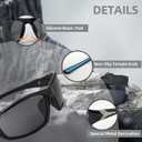 Sport Bifocal Reading Sunglasses for Men, Wrap Around Sunglasses with Bifocals, UV400 Sunglass Readers for Men (Blue/Black)