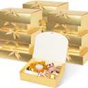 12Pack Gold Gift Boxes with Lids, 129.83.1 Inch Bridesmaid Proposal Box, Luxury Gold Gift Box with Ribbon for Wedding, Birthday, Party, Christmas, Bridesmaid, Graduation Gift
