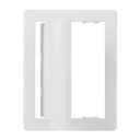 Repa Market 6 x 8 Access Panel for Drywall and Ceiling White ABS Plastic Door Panel, Wall Hole Cover Plate - Rustproof, Easy Access and Installation, Hinged Door for Plumbing Electrical Utility