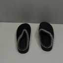 Harxxitd Slippers for Women&Men with Memory Foam Corduroy Closed Toe House Shoes Ladies Winter Warm Comfy Bedroom Women's Slipper Indoor and Outdoor Slip-on Rubber Sole (8-9 Women/7-8 Men, Black)