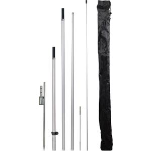 LookOurWay Feather Flag Pole Kit - 13 Feet Tall Swooper Flag Pole Kit with Rotating Ground Spike - Banner Flag Pole for 12ft Arc Shaped Outdoor Advertising Flags