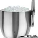 Snowfox XL - Insulated Ice Bucket with Lid/Scoops, Premium Vacuum Insulated Stainless Steel Ice Buckets for Parties, Ice Box, Home Bar Accessories, Parties Supplies, Bar Decor, 7L