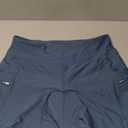 Women's 4D Padded Bike Shorts 5"/7" Riding Underwear Cycling Bicycle Road Biking Cycle Shorts for Women Zipper Pockets (Large, Blue Grey)