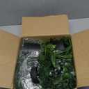 Palonu Artificial Hanging Plants for Shelf, 4 Pack Fake Potted Greenery Faux Eucalyptus Vine, Mandala Vine, String of Pearls, Pea pod Leaves in Pot for Office Living Room Bathroom Indoor Outdoor Décor