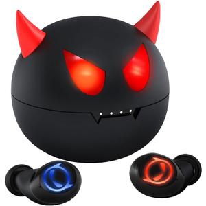 Tiny Bluetooth Earbuds,Kids Wireless Ear Bud with Cute Charging Case, Waterproof Stereo Wireless Earphone with Micphone for Workout Sport,Kids Headphones for Phone and Pad (A-Little Devil) Tiny Bluetooth Earbuds,Kids Wireless Ear Bud with Cute Charging Case, Waterproof Stereo Wireless Earphone with Micphone for Workout Sport,Kids Headphones for Phone and Pad (A-Little Devil)