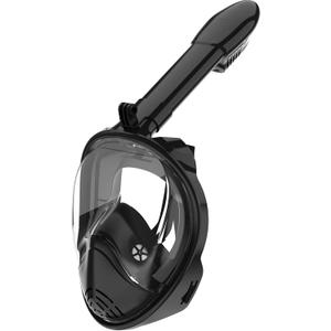 Full Face Snorkel Mask, Snorkeling Gear with Detachable Camera Mount,Panoramic 180 View, Anti-Fog Anti-Leak Snorkling Set for Man and Women