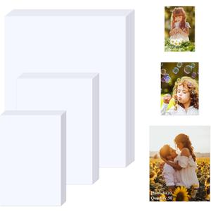 ZBEIVAN Photo Paper 4x6, 5x7, 8x10 inch, Glossy Photo Papers 150 Sheets, Inkjet Printer Photo Paper for Dye Ink, 200 GSM (50 Sheets of each size 4x6, 5x7, 8x10)