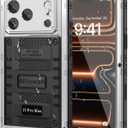 Mitywah Waterproof Case for iPhone 17 Pro Max, Rugged Metal Case with Built-in Screen Protector, Heavy Duty Full Body Shockproof Protective Cover 6.9 inch, Silver
