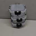 Bariatric Meal Prep Containers, 8 oz Glass Bariatric Portion Control Containers with Two 4 oz Compartments (3 Pack), Reusable Lunch Box Bento Box with Lids, Glass Snack Containers with Lids