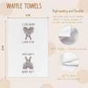 DTLGTG Funny Bunny Easter Kitchen Towels, Absorbent Decorative Hand Towels for Kitchen, Cute Rabbit Tea Towels for Easter Decor Gifts, Holiday Home Accessories (A16)