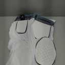 CHAMPRO Formation 5-Pad Integrated Football Girdle (Large, White, Grey)