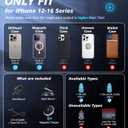 for Qi2 15W MagSafe Car Mount Charger with Cooling Fan, [Rapid Charging Cooler with RGB Lights], 78+LBS Stronger Suction Wireless Magnetic Mount on Vent/Dash/Windshield, for iPhone 17 16 15 14 13 12