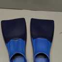 Sporti Adult-Kids Swim Fins for Pool Lap Swimming - Long Floating Fins for Swimming & Snorkeling - Swim Flippers for Training (M 8-9 / W 9-10, Navy-Blue)