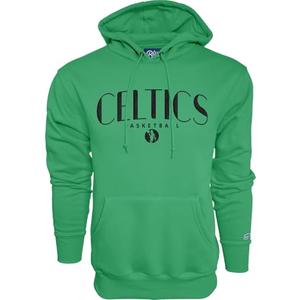 84 Boston Celtics NBA Officially Licensed Hooded Sweatshirt Embroidery Basketball Arch, Team Color, Large