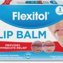Flexitol Lip Balm, 0.35 Ounce Tube, Cream White, 3 Count (Pack of 1)