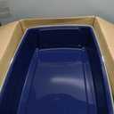 IRIS USA XX-Large Side Entry Cat Litter Box, Open Top Extra Large Litter Box for Big Cats and Multi-Cat Households, High Sided Scatter Shield, Easy to Clean, 30" L x 20" W x 14" H, Navy
