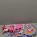 Unicorn Toys for Girls Ages 3-12, 6 Magic Lights BowArrow(Unicorn Horn, Wings, Star, Upper & Lower Arms), Dreamy Quiver & Princess Target, 8 Pink Suction Arrow, Gift for 3 4 5 6 7 8 9 10 Year Old Girl