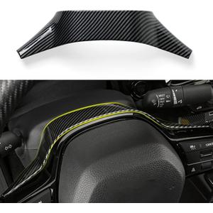 for Honda Civic 2022 2023 2024 11th Gen Accessories ABS Carbon Fiber Decals Interior Stickers (Steering Wheel Back Cover)