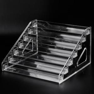 SUTOKAKA Nail Polish Organizer Clear Acrylic Eyeglasses Display Holder Essential Oil Storage Rack Makeup Stand Tray - 7 Layer