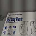 Westinghouse Heated Throw Blanket, Electric Blanket Throw with 6 Heating Levels and 2-10 Hours Time Settings, Flannel to Sherpa Super Cozy Heated Blanket Machine Washable, 50x60 inch, Charcoal