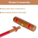 SpeedArmis 24In Croquet Set for 4 Players - Pine Wooden Mallets, Colored PE Ball, Wickets, End Stakes, Lawn Backyard Outdoor Game for Family (Portable Carry Bag Including)