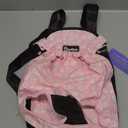 Pawaboo Pet Carrier Backpack, Adjustable Pet Front Cat Dog Carrier Backpack Travel Bag, Legs Out, Easy-Fit for Traveling Hiking for Small Medium Dogs Cats Puppies, Extra Large, Black + Pink Daisy