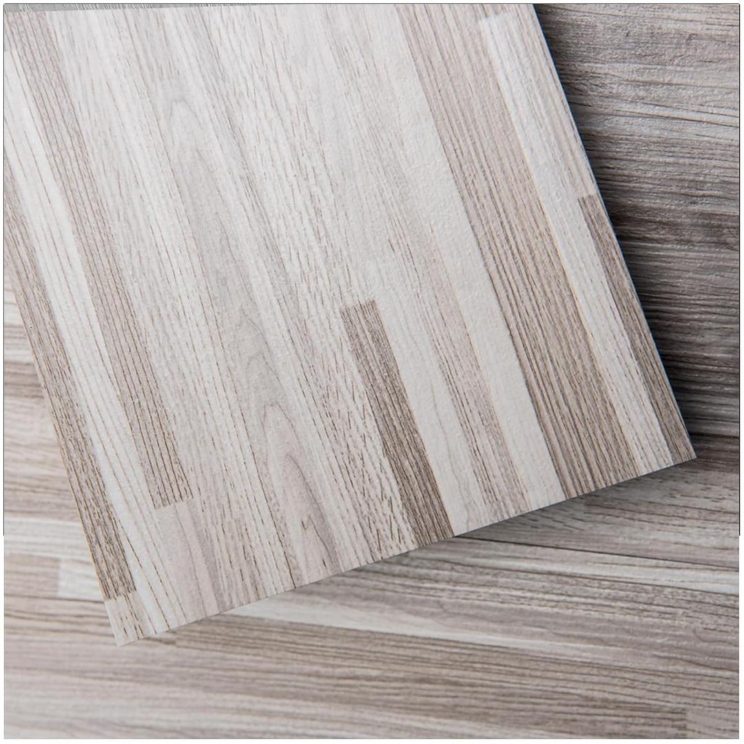 Art3d Peel and Stick Floor Tile Vinyl Wood Plank 36-Pack 54 Sq.Ft, Dusty Grey, Rigid Surface Hard Core Easy DIY Self-Adhesive Flooring, 36 x 6 x 0.1 inches