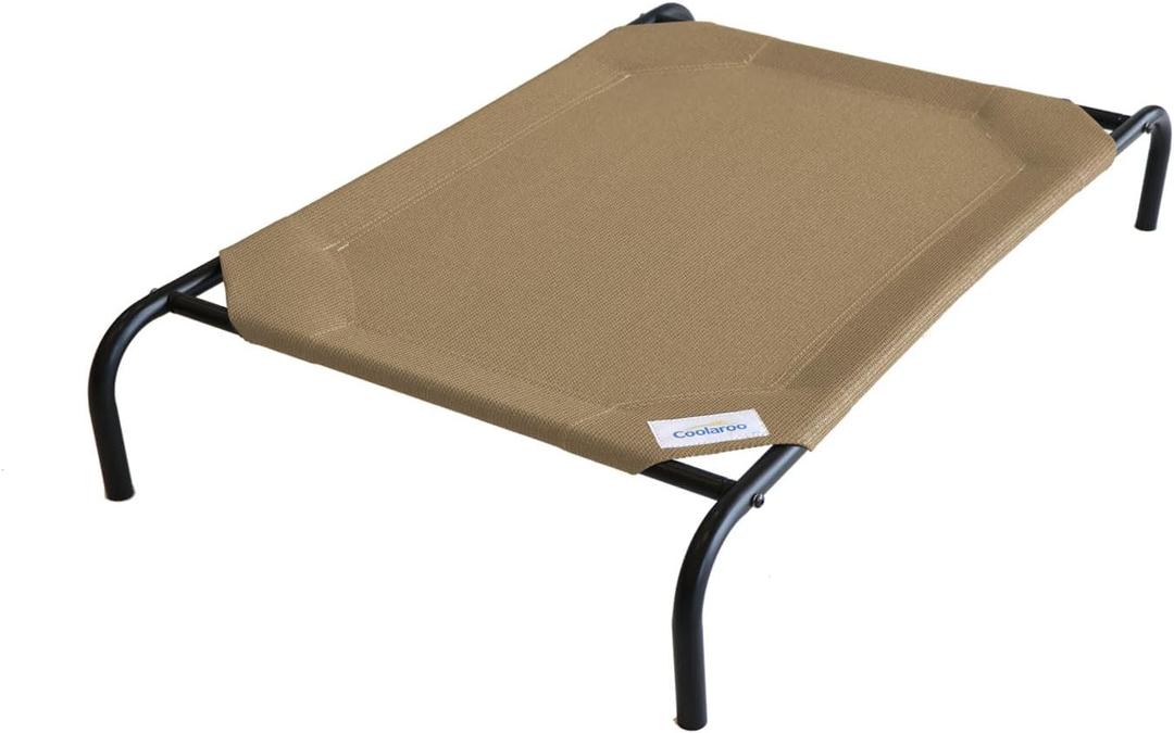 Coolaroo The Original Cooling Elevated Dog Bed, Indoor and Outdoor, Large, Nutmeg 