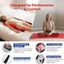 Red Light Therapy Mat for Body, 39" x 23" Large Size Near Infrared Red Light Therapy Pad Full Body, 660nm&850nm(520 LEDs), Adjustable Timer and Power Levels
