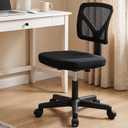 OLIXIS Armless Home Office Chair, Ergonomic Small Desk Chair, 1 Pack