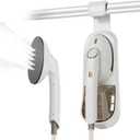 Steamer for Clothes, 1500W Large Soleplate Clothes Steamer Iron, Detachable 400ml Water Tank Garment Steamer Professional Steam Iron, 20s Rapid Heat Up Fabric Wrinkles Remover and Auto-Off (White)