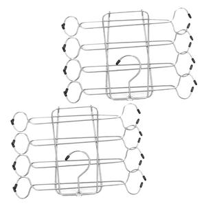 BUGUUYO 4pcs Multi Organizer Hangers Practical Folding Closet Storage Rack for Underwear Tank Tops Neckties and Vests Space Saving Clothes Hangers for Efficient Organization